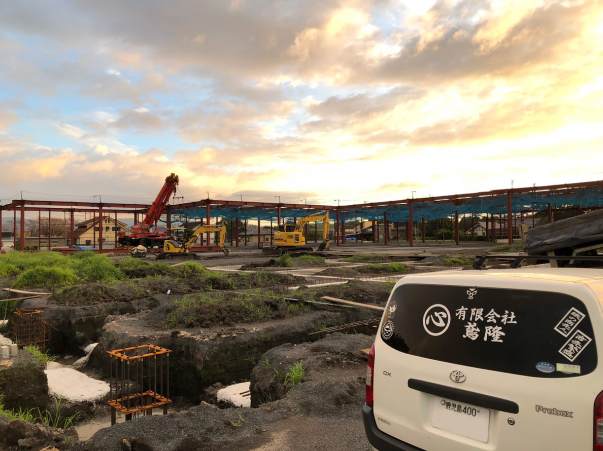 鹿児島県霧島市の鉄骨組立て・鍛冶工事なら有限会社鳶隆（とびりゅう）